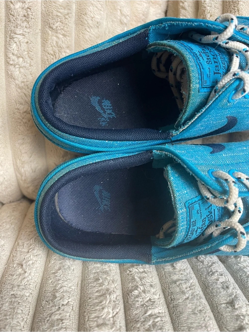 Nike SB Stefan Janoski Blue Canvas Skate Shoes Men’s Size 5 Youth - Picture 8 of 9